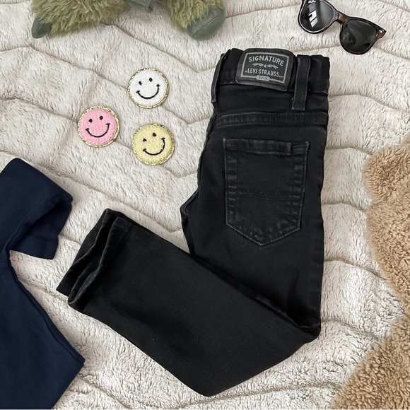 Kids: Signature by Levi Strauss Black Skinny Jeans - Picture 1 of 12